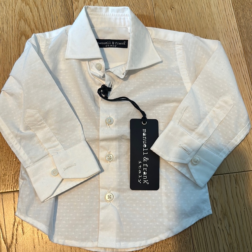 Manuell & Frank (italy) 9m white button down.